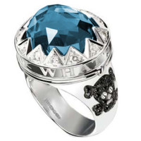 Кольцо Stephen Webster, белое золото, бриллианты, сапфиры Кольцо Stephen Webster, белое золото, бриллианты, сапфиры
