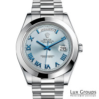 Rolex Day-Date II 41mm Platinum Blue Dial