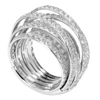 Кольцо de Grisogono Allegra, белое золото, бриллианты