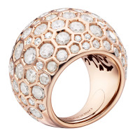 Кільце de Grisogono Boule, рожеве золото, діаманти.