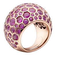 Кольцо de Grisogono Boule, розовое золото, сапфиры