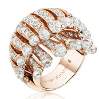 Кільце de Grisogono Frange, рожеве золото, діаманти.