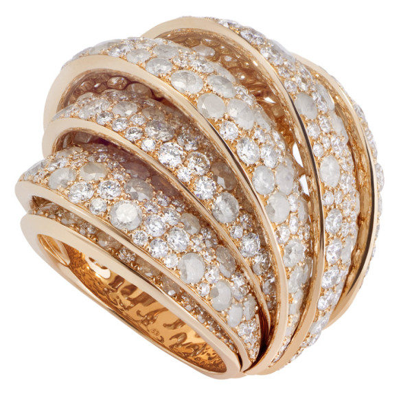 Кольцо de Grisogono Jane, розовое золото, бриллианты