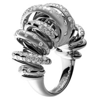 Кольцо de Grisogono Sole, белое золото, бриллианты