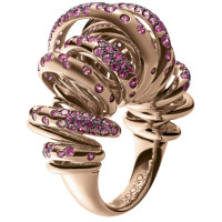 Кольцо de Grisogono Sole, розовое золото, сапфиры