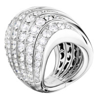 Кольцо de Grisogono Zebra, белое золото, бриллианты