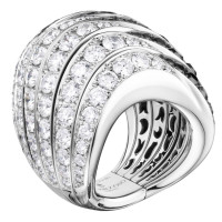 Кольцо de Grisogono Zebra, белое золото, бриллианты
