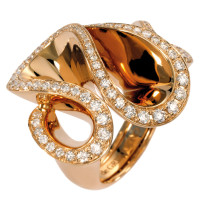 Кольцо de Grisogono Zigana, розовое золото, бриллианты