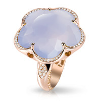 Кольцо Pasquale Bruni Bon Ton, розовое золото, кварц, бриллианты