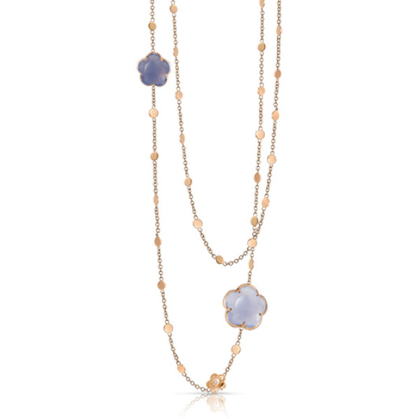 Ожерелье Pasquale Bruni Bon Ton, розовое золото, кварц, бриллианты