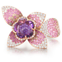 Кільце Pasquale Bruni Giardini Segreti Haute Couture, рожеве золото, діаманти