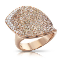 Перстень Pasquale Bruni Giardini Segreti, рожеве золото, діаманти