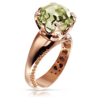 Перстень Pasquale Bruni Sissi, рожеве золото, діаманти, аметист