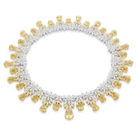 Колье Pasquale Bruni Ghirlanda Haute Couture, белое, желтое золото, бриллианты, гелиодор