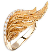 Перстень Magerit Hechizo Armonia Small, жовте золото, діаманти