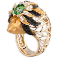 Кольцо Magerit Hechizo Misterio, желтое золото, бриллианты, топаз