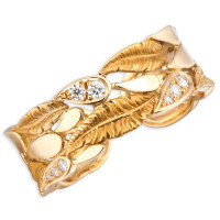Кольцо Magerit Hechizo Romance Small, желтое золото, бриллианты