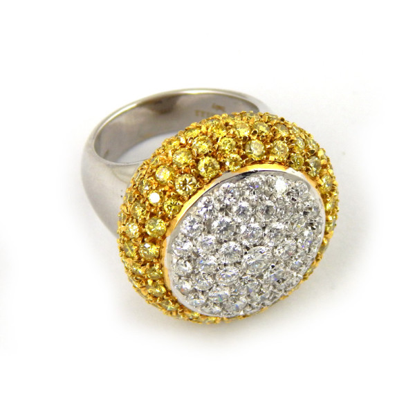 Кольцо Mario Panelli, белое золото, бриллианты