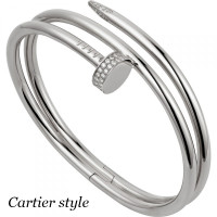 Браслет Cartier Juste Un Clou, біле золото, діаманти Браслет Cartier Juste Un Clou, біле золото, діаманти