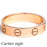 Кольцо Cartier Love, розовое золото
