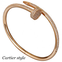 Браслет Cartier Juste un Clou, рожеве золото 750, діаманти