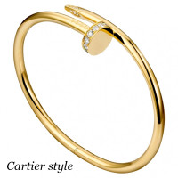 Браслет Cartier Juste un Clou, жовте золото 750, діаманти