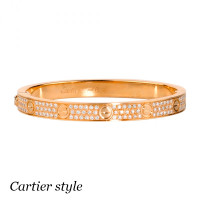 Браслет Cartier Love, жовте золото 18К, діаманти