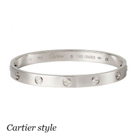 Браслет Cartier Love, біле золото 750
