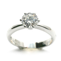 Кольцо с бриллиантом 2,8ct, белое золото Кольцо с бриллиантом 2,8ct, белое золото