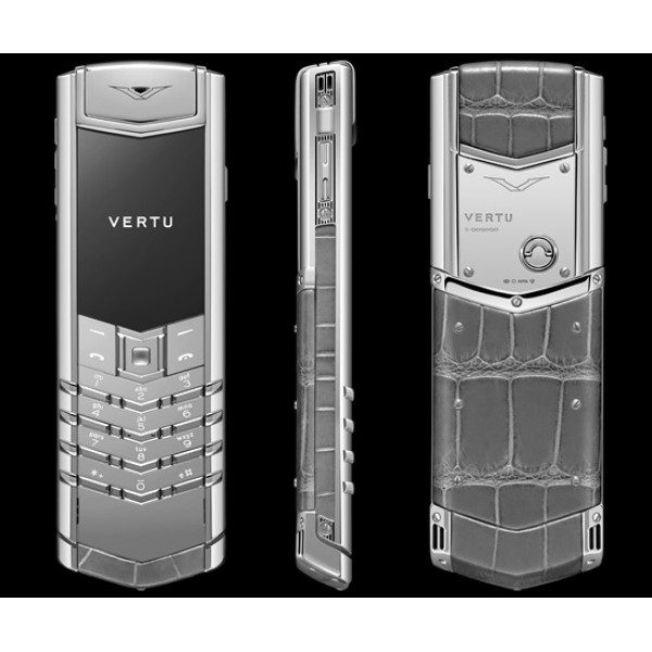 Vertu Signature S Design з білим золотом і сапфіровим алігатором