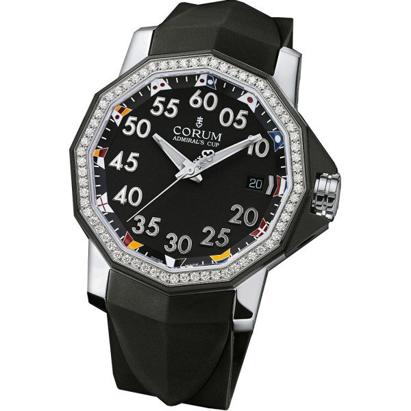 Corum watches Admiral`s Cup Competition 40 Steel Diamond