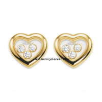 Chopard Happy Diamonds Heart 3 Floating Diamonds Yellow Gold 19
