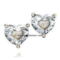 Chopard So Happy White Stone Heart Floating Diamond Yellow 74
