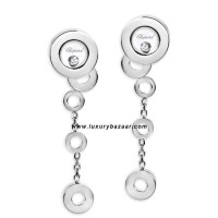 Chopard Happy Diamonds Drop Circles Floating Diamond White Gold 24