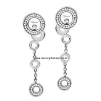 Chopard Happy Diamonds Drop Circles Floating Diamond Set White 25
