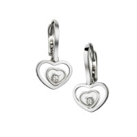 Chopard Happy Diamonds Hearts 18K White Gold Earrings
