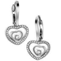 Chopard Happy Diamonds Hearts 18K White Gold Diamond Earrings Chopard Happy Diamonds Hearts 18K White Gold Diamond Earrings