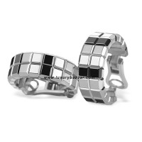 Chopard Ice Cube 2 Rows White Gold Earrings