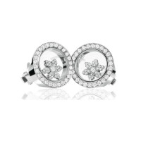 Chopard Happy Diamonds Snowflake 18K White Gold Diamond Earrings Chopard Happy Diamonds Snowflake 18K White Gold Diamond Earrings