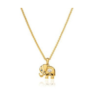 Chopard Happy Diamonds Elephant 18K Yellow Gold Pendant Necklace