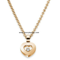 Chopard Happy Diamonds Heart Floating Diamond Rose Gold Necklace