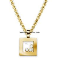 Chopard Happy Diamonds Square 3 Floating Diamonds Yellow 36