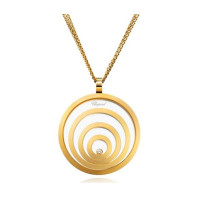 Chopard Happy Spirit 4 Circle 18K Yellow Gold Pendant Necklace