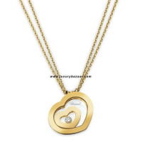 Chopard Happy Spirit Small Floating Heart Necklace Yellow Gold Chopard Happy Spirit Small Floating Heart Necklace Yellow Gold