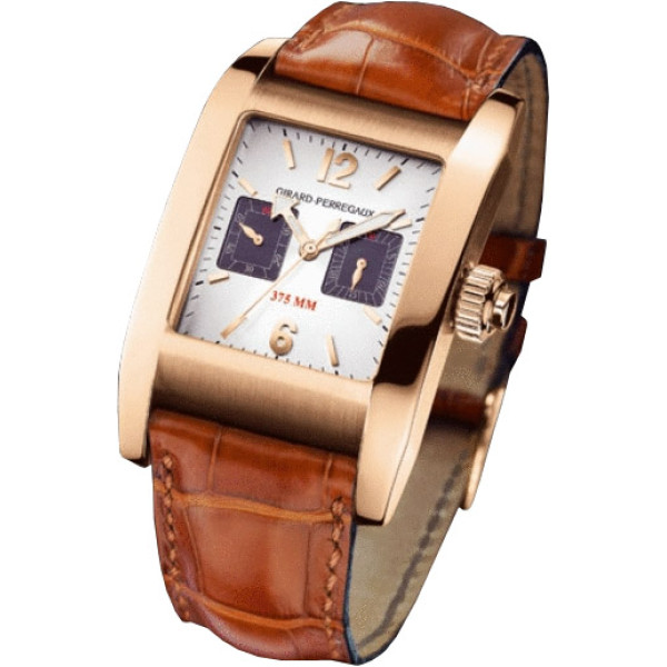 Girard Perregaux watches 375 MM (RG / White / Leather)