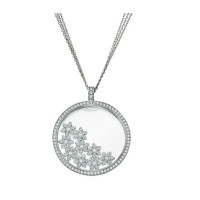 Намисто Chopard Happy Diamonds Snowflake з діамантового кулону з білого золота 18 карат