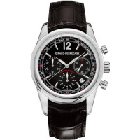 Girard Perregaux Watch Classique Elegance Fly-Back (SS / Black / Leather)