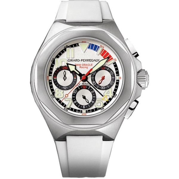 Girard Perregaux годинник Laureato USA 98 (SS / White / Rubber)