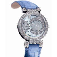 Harry Winston watches Excenter (WG / MOP / Leather)