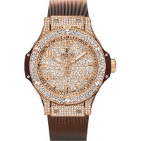 Hublot watches Cappuccino Gold Full Pave